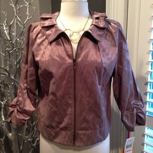 NWT Pleated Shimmery Jacket SZ 10 M/L 64 Orig! 💕