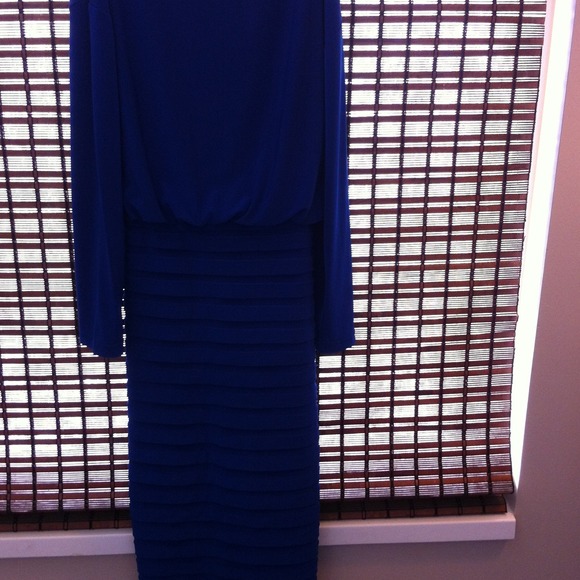 Royal blue cocktail dress
