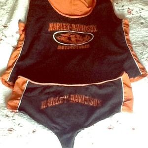 Harley Davidson tank & under pant set.