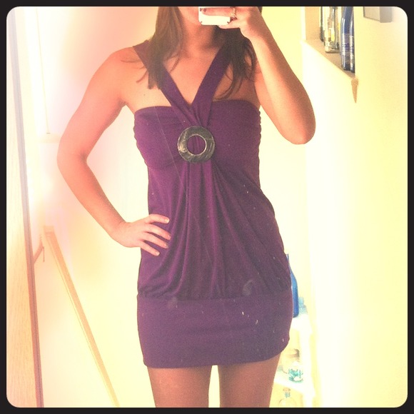 Purple Dress (spots on mirror, not dress!!)