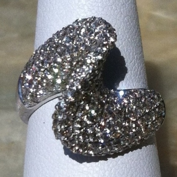 βSOLDβNeda Behnam 14K WG 2.55CT Diamond Twist Ring - Picture 4 of 4