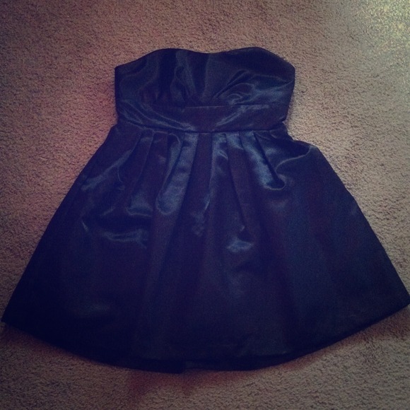 Black formal dress.