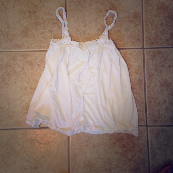 M white tank with eyelet details!