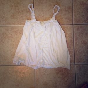 M white tank with eyelet details!