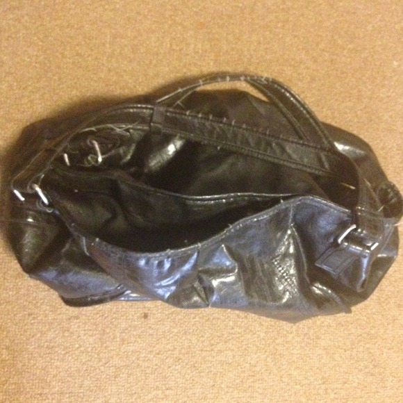 Black Faux Leather Tote - Picture 2 of 2