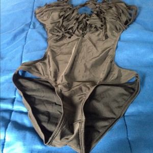 Black one piece fringe