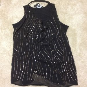 ** REDUCED  ** Black embellished top