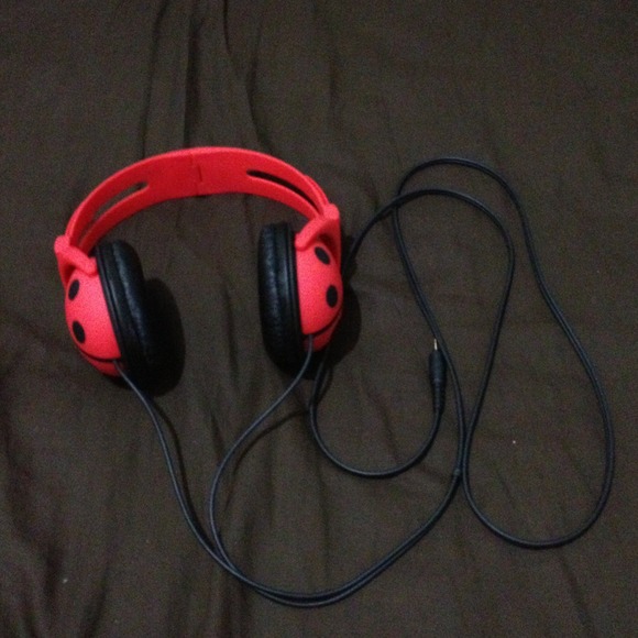 Lady Bug Head Phones