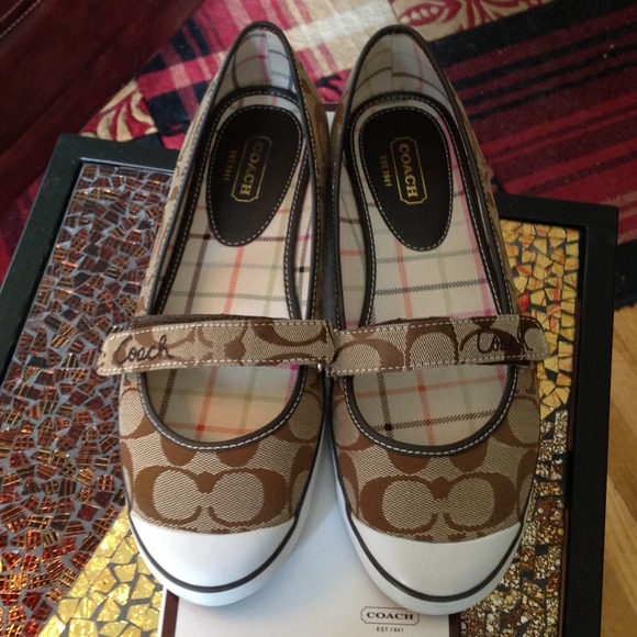 Authentic Brown Coach Sneakers