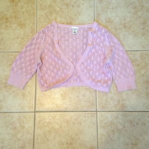 Pink and gold crop sweater!