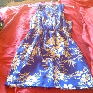 Forever 21 blue Hawaiian dress