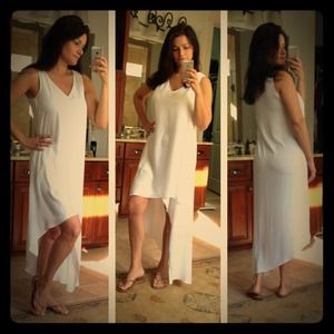 BCBG Maxazria White Flowing Dress