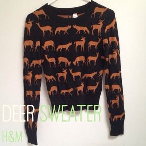 SOLD H&M Deer Sweater
