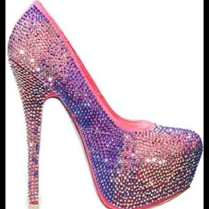 Totally Glam Rhinestone Heels.