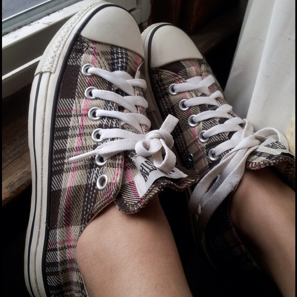 Cute Plaid Converse