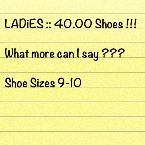 $40.00 name brand shoes
