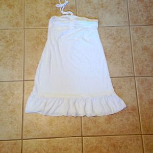 White terry cloth beach cover up!