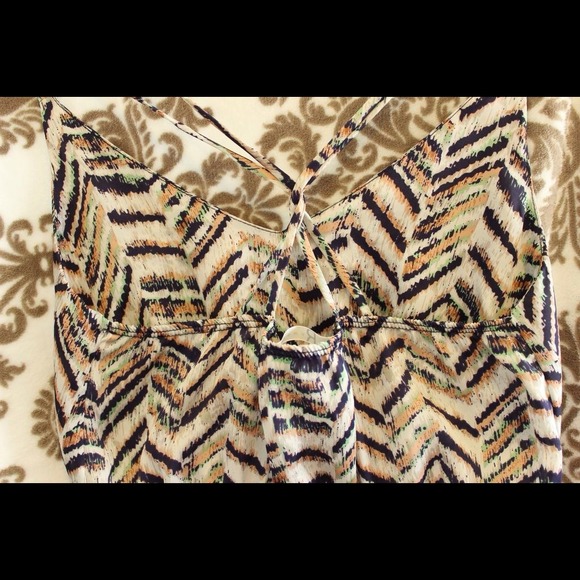 *sold* chevron multicolor flirty tank - Picture 3 of 4