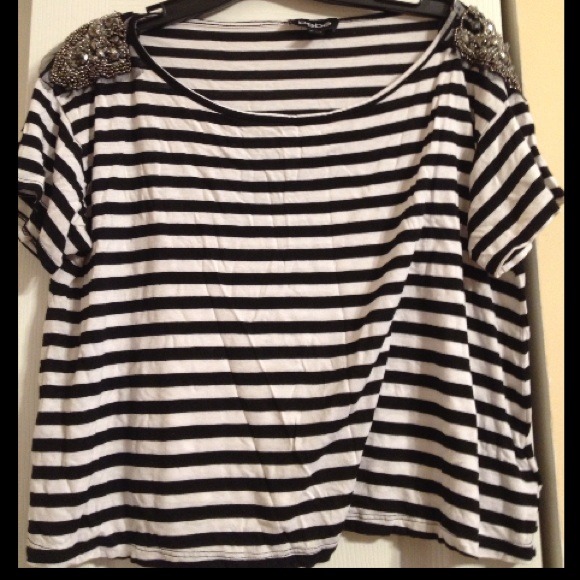 Bebe stripe top