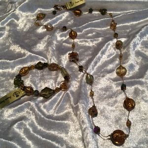 Premier Designs Secret Garden Necklace & Bracelet