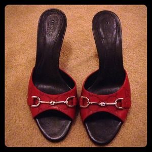 Guccissima mules never worn.