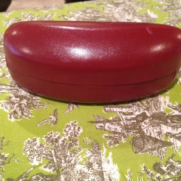Bundled 4 schandler Red sunglasses case -- deep fo
