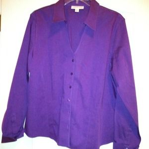 Purple Coldwater Creek Blouse size PXL