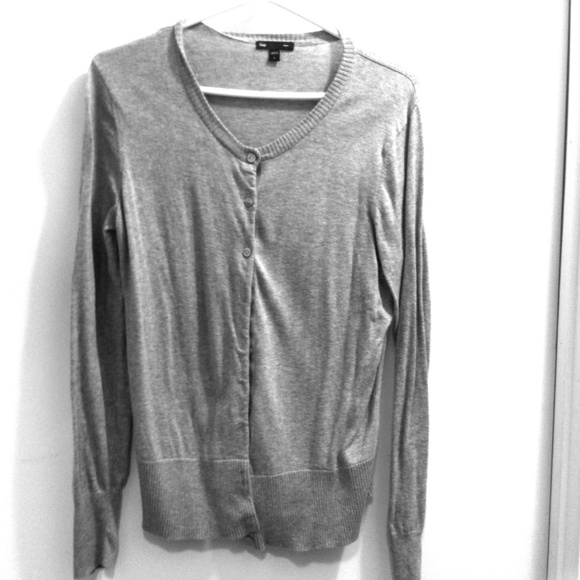 Gray cardigan