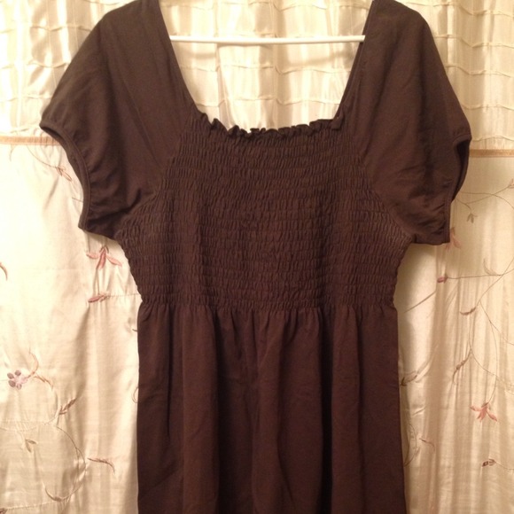 brown lane Bryant dress
