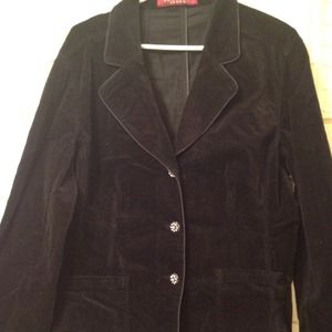 ✂️Reduced✂️black velour jacket