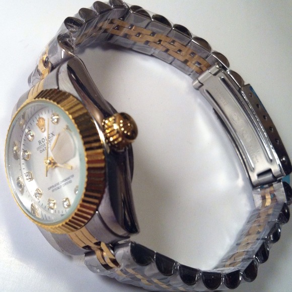 Ladies Two-Tone Silver Face Perpetual Date Just