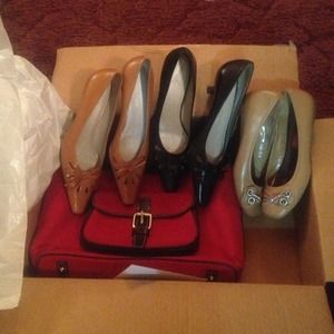 SOLD****Bundle @marielh D&B purse 3 pairs of shoes
