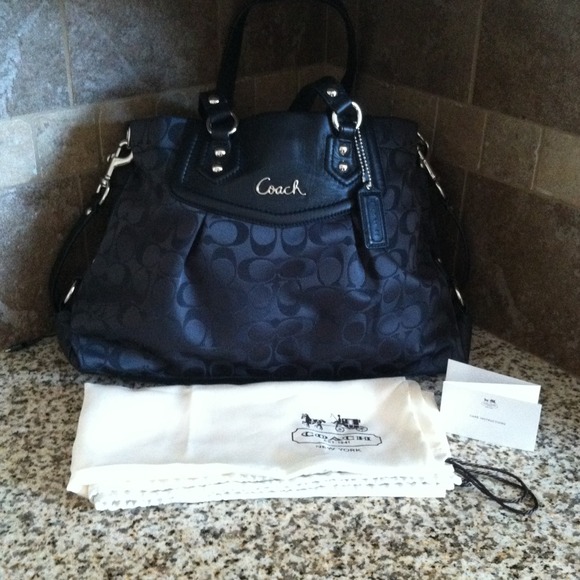 Authentic Coach purse, dust bag, care instructions