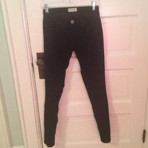 Madewell Black Velvet Jeggings