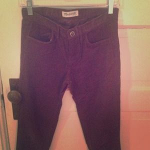 Madewell Brown Corduroy Jeggings