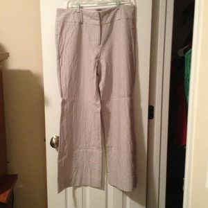 Linen wide leg dress pant