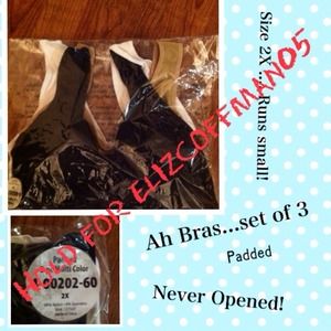 Ahh Bras set of 3.  Never opened.