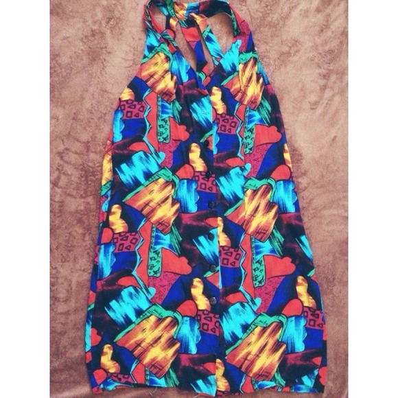 💕REDUCED PRICE💕 COLORFUL BUTTON UP DRESS