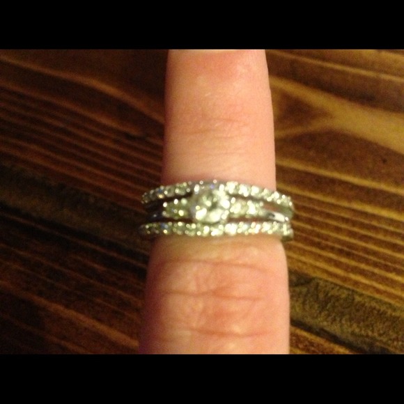 925 sterling silver wedding set