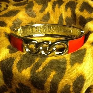 Red Enamel Bangle