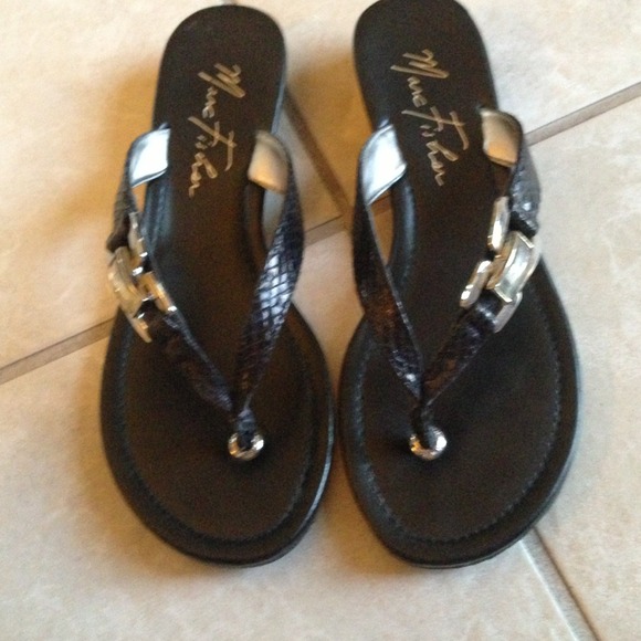Marc Fisher Black Slippers