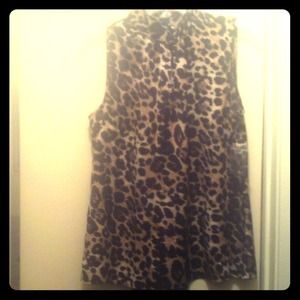 Leopard Print Vince Camuto Blouse