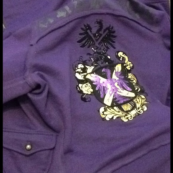 Gorgeous purple Love Jacket, get your swag on. - Picture 2 of 4