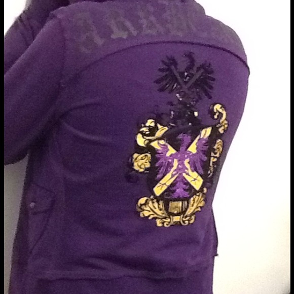 Gorgeous purple Love Jacket, get your swag on. - Picture 4 of 4