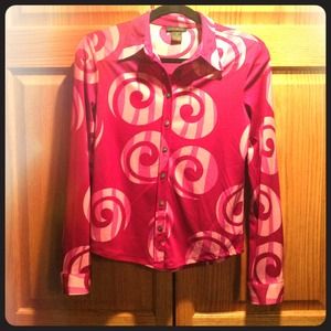 Sold in Bundle - The Limited Fushia & Pink Blouse