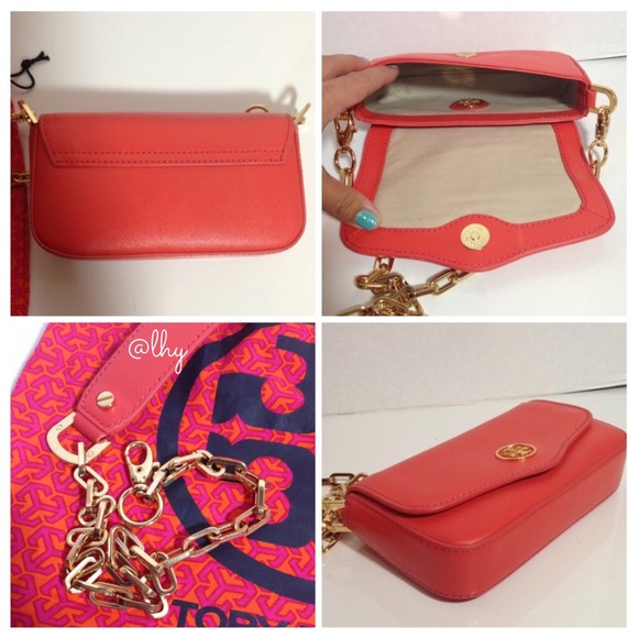 ❌SOLD❌ Tory Burch Orange Mini Crossbody Bag - Picture 4 of 4