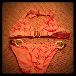 Vix bikini w leather and buckles
