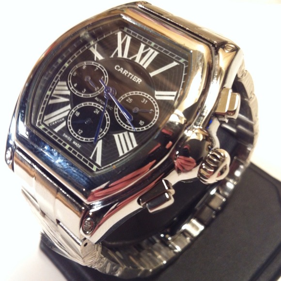 New Men's Cartier Roman Numeral Watch