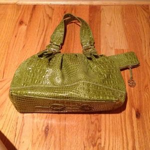 Jessica Simpson Crocadile stamp bag w change purse