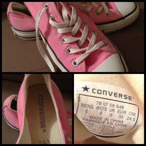 Pink converse sneakers